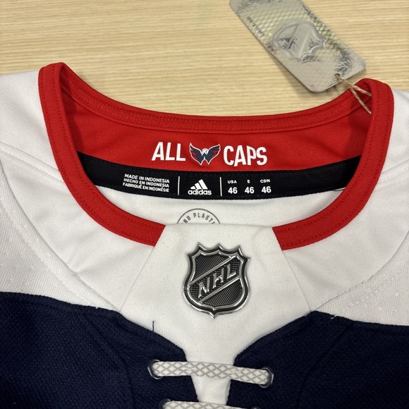 Washington Capitals adidas Alternate Authentic Jersey - Navy - Size 46 - Picture 4 of 7